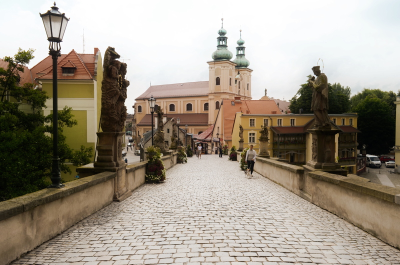 The St. John's Bridge in Kłodzko, Poland, a medieval Gothic structure dating back to around 1390